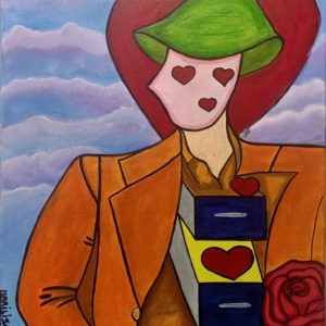 Vendita online opera dal titolo “Apri il cuore” realizzata dall'artista contemporanea Marilisa Calabretta