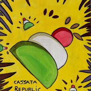 Vendita online opera dal titolo “Cassata Republic” realizzata dall'artista contemporanea Marilisa Calabretta