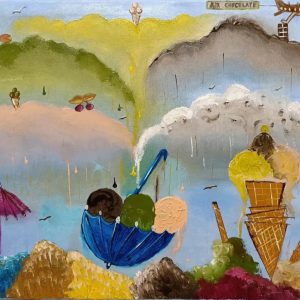 Vendita online opera dal titolo “Gelato sulle nuvole” realizzata dall'artista contemporanea Marilisa Calabretta