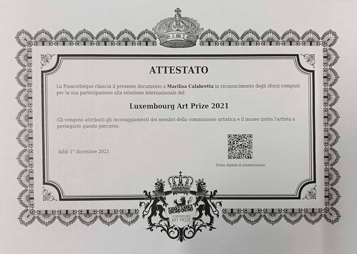Marilisa Calabretta - Luxembourg Art Prize 2021