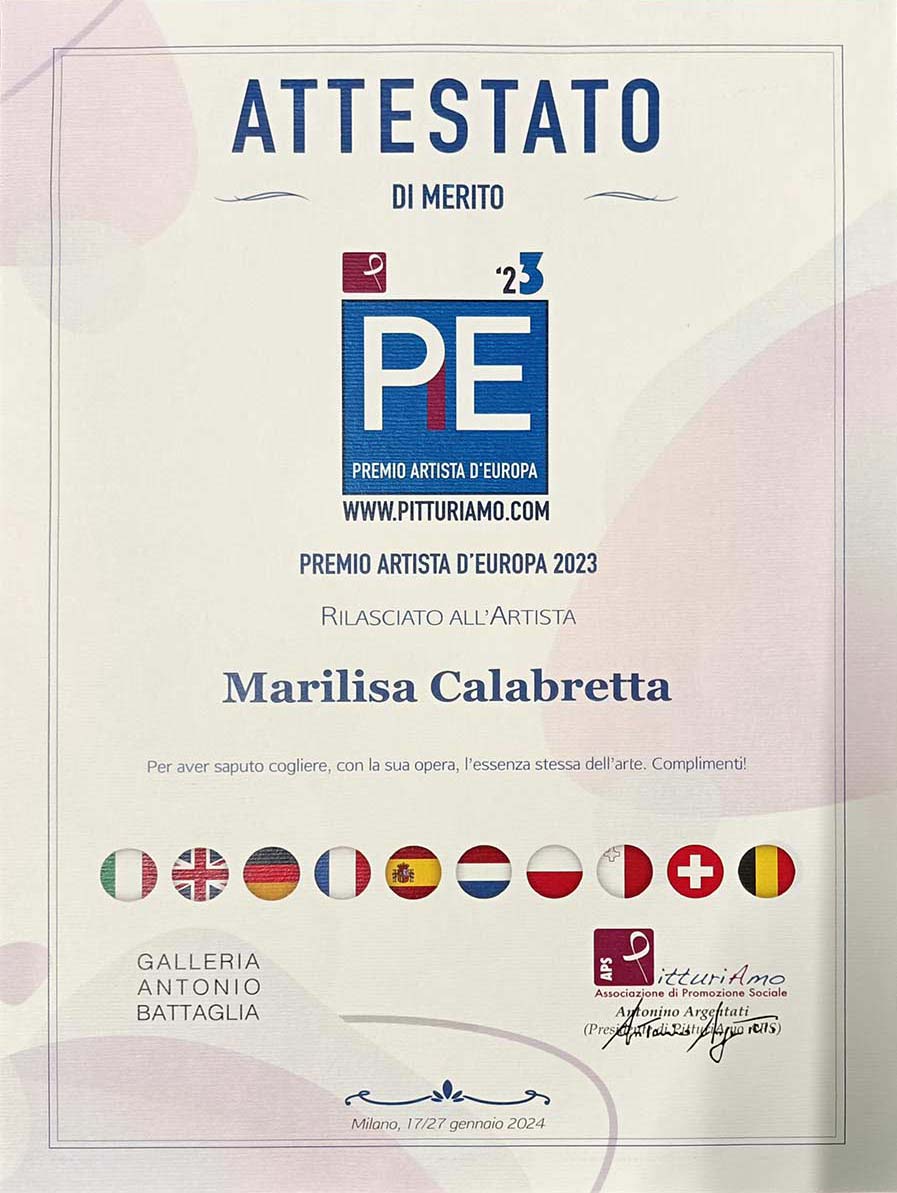 Marilisa Calabretta - Premio Artista d'Europa 2023
