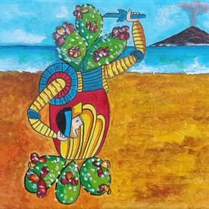 Vendita online opera dal titolo “Paladino surrealista” realizzata dall'artista contemporanea Marilisa Calabretta