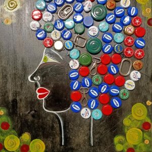 Vendita online opera dal titolo “Profiles” realizzata dall'artista contemporanea Marilisa Calabretta