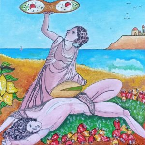 Vendita online opera dal titolo “Tragedia scampata” realizzata dall'artista contemporanea Marilisa Calabretta